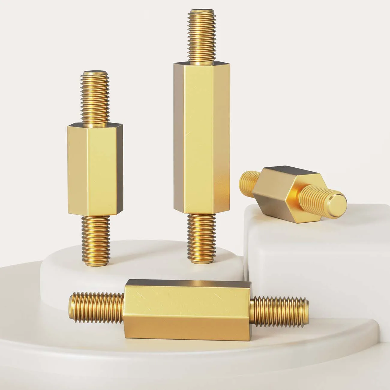  M2.5 M3 M4 Double Male Thread Hex Brass Standoff Spacer Pillar PCB Circuit Board Isolation Support Screw Stud