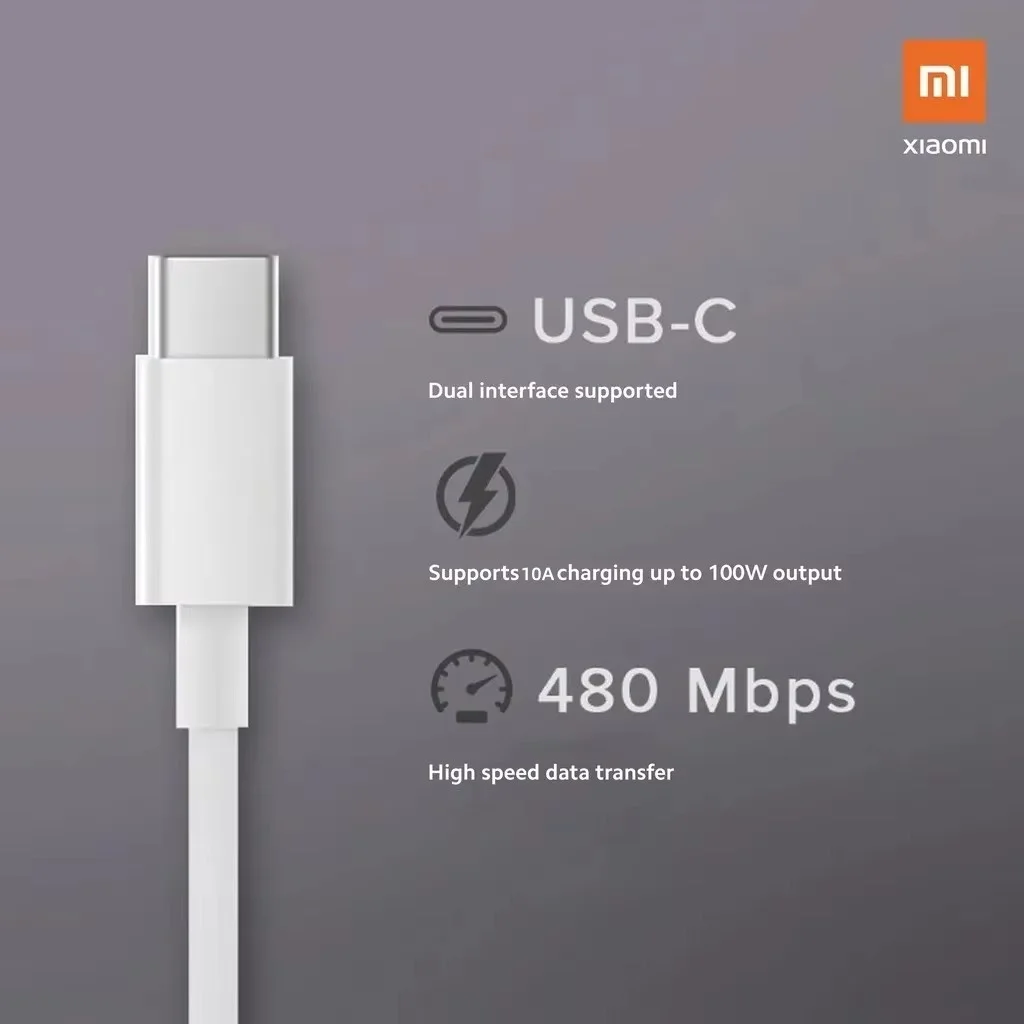 Original Xiaomi PD  USB C-to-USB C-type cable Huawei Samsung Xiaomi Macbook iPad data cable C-to-C fast charging data cable