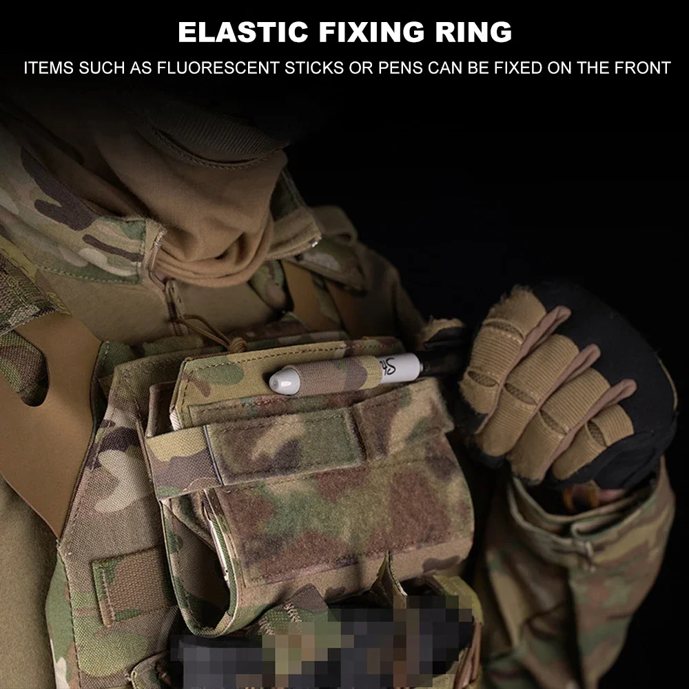 Sport Chest Rig Phone Navigation Board Foldable Hunting Vest Front Panel Map Holder Carrier Bag Outdoor Admin Molle Pouch
