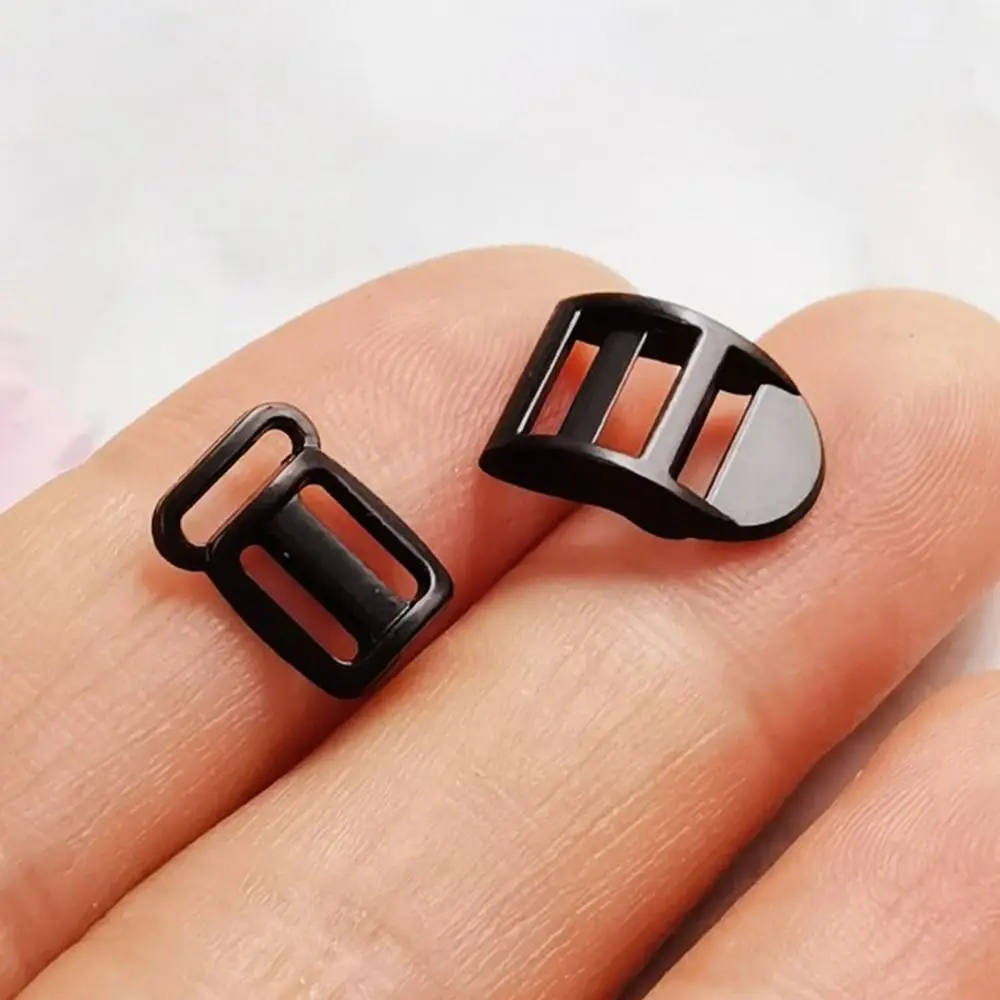 หัวเข็มขัดลายไตรร่อนใหม่ล่าสุด10ชิ้นขนาด6.5มม. หัวเข็มขัดโลหะขนาดเล็กมากรองเท้าเสื้อผ้า DIY อุปกรณ์เสริมตุ๊กตา