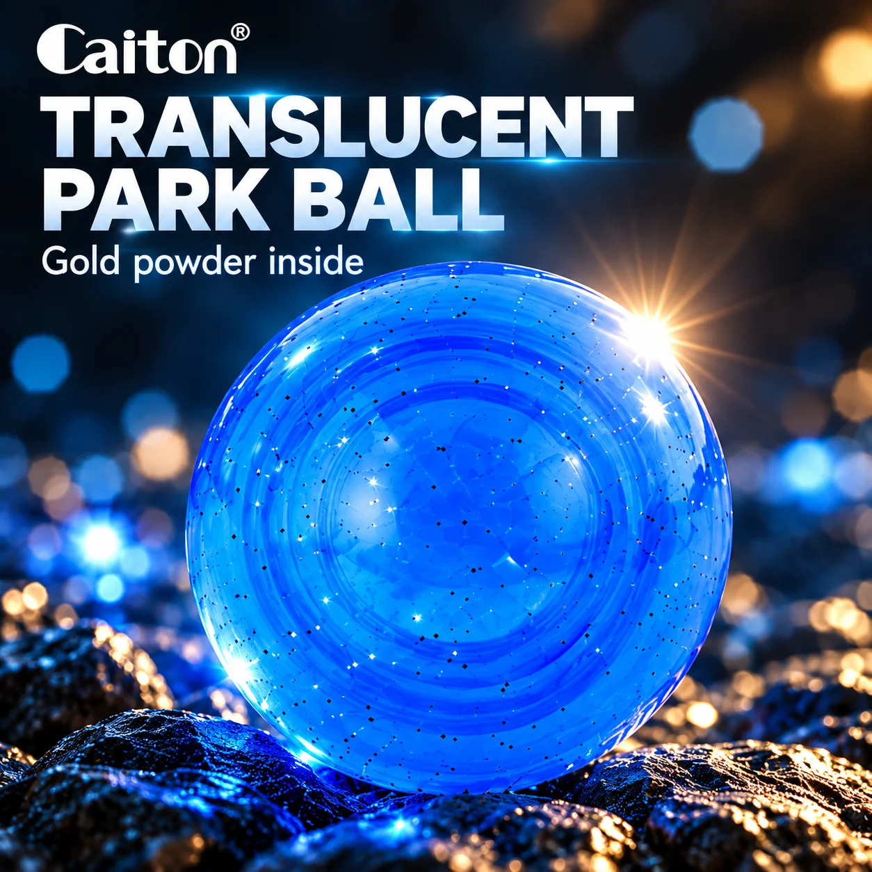 Caiton 1pc 4-Layer Park Golf Ball – Superior Durability, Enhanced Spin, Vibrant Colors, High Elasticity, For Fun and Training.