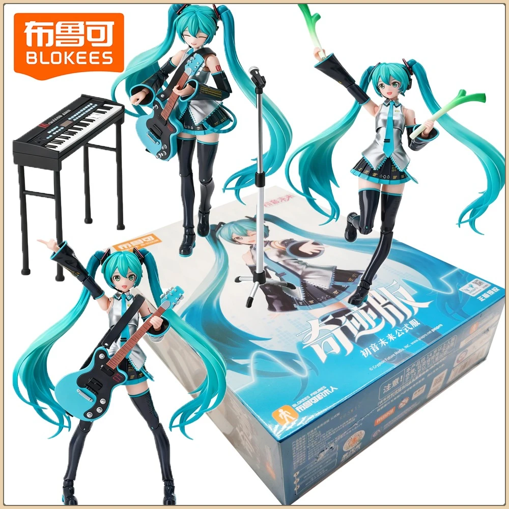 

Оригинальные Blokees Hatsune Miku Formula, одежда Miracle, серия экшн-фигурок, коллекция подвижных суставов, аниме-модель, подарки