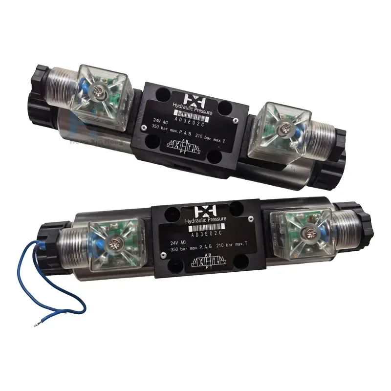 Solenoid Directional Control Valve AD3E02C 4WE Series Hydraulic Reversing Valve 24V AC for Hydraulic Machinery Equipment