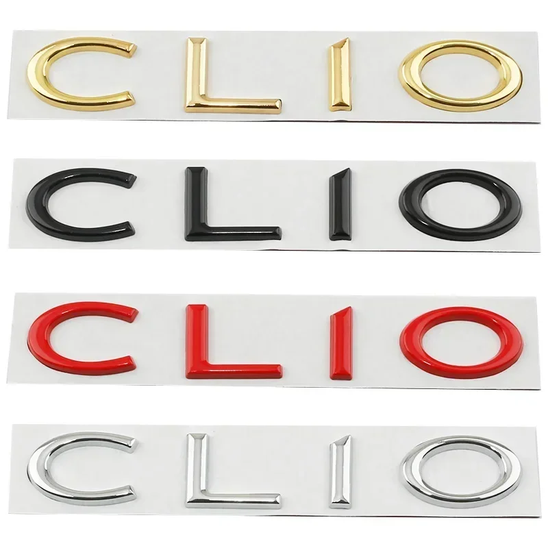 3D Car Rear Trunk Boot Letters Logo Badge Emblem Decals Stickers Fit for Renault Clio 2 3 4 5 6 Sport Styling Auto Accessories