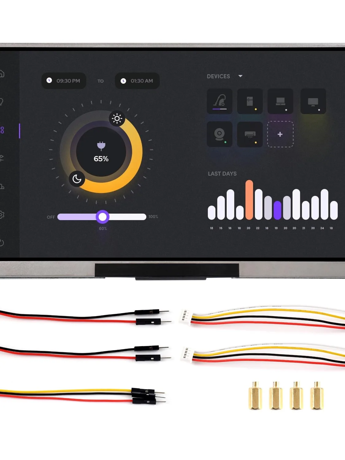 Płytka rozwojowa Waveshare ESP32-S3 z 7-calowym wyświetlaczem typu B, ESP32 z wyświetlaczem, 1024×600, opcjonalnie z obsługą dotykową, obsługuje WiFi i Bluetooth — zdjęcie produktu 7