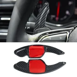 For Audi A3 A4 A5 A6 C7 A7 A8 D4 Q3 Q5 TT Black Car Steering Wheel Shift Paddle Extension Shifters ABS Plastic