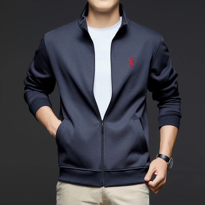 

Men's Fashion Trend in Autumn and Winter, Small Horse Logo Top, Jacket, T-shirt, Zipper Cardigan, Men's Shirt