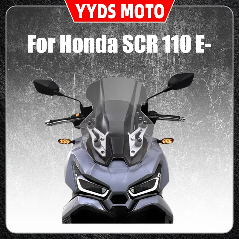 Widened Windshield Accessories For Honda SCR 110 E-Shadow LEAD Front Windshield Chest Protector, Raised and