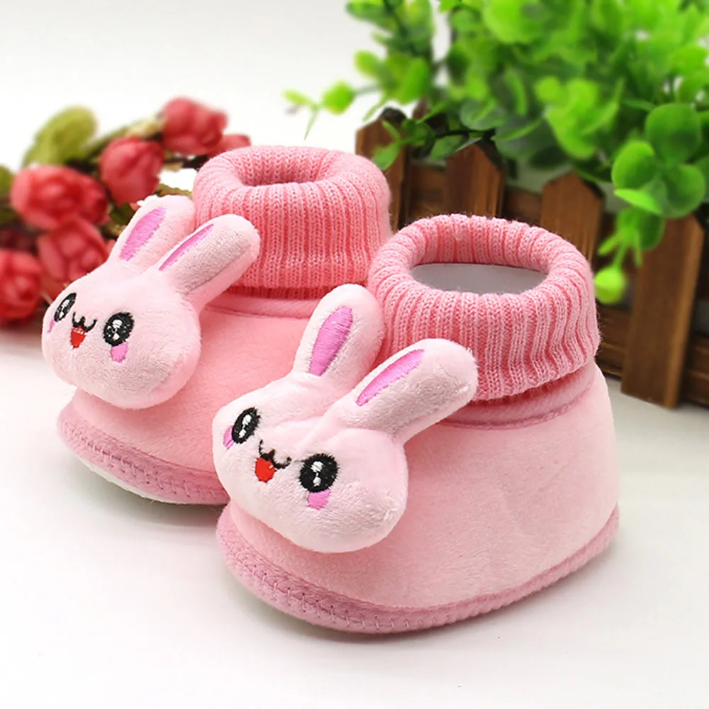 

Newborn Baby Shoes Winter Warm Boy Girl Snow Boots Cute Soft Toddler Shoes First Walkers Anti-slip Booties Infant Crib Shoes