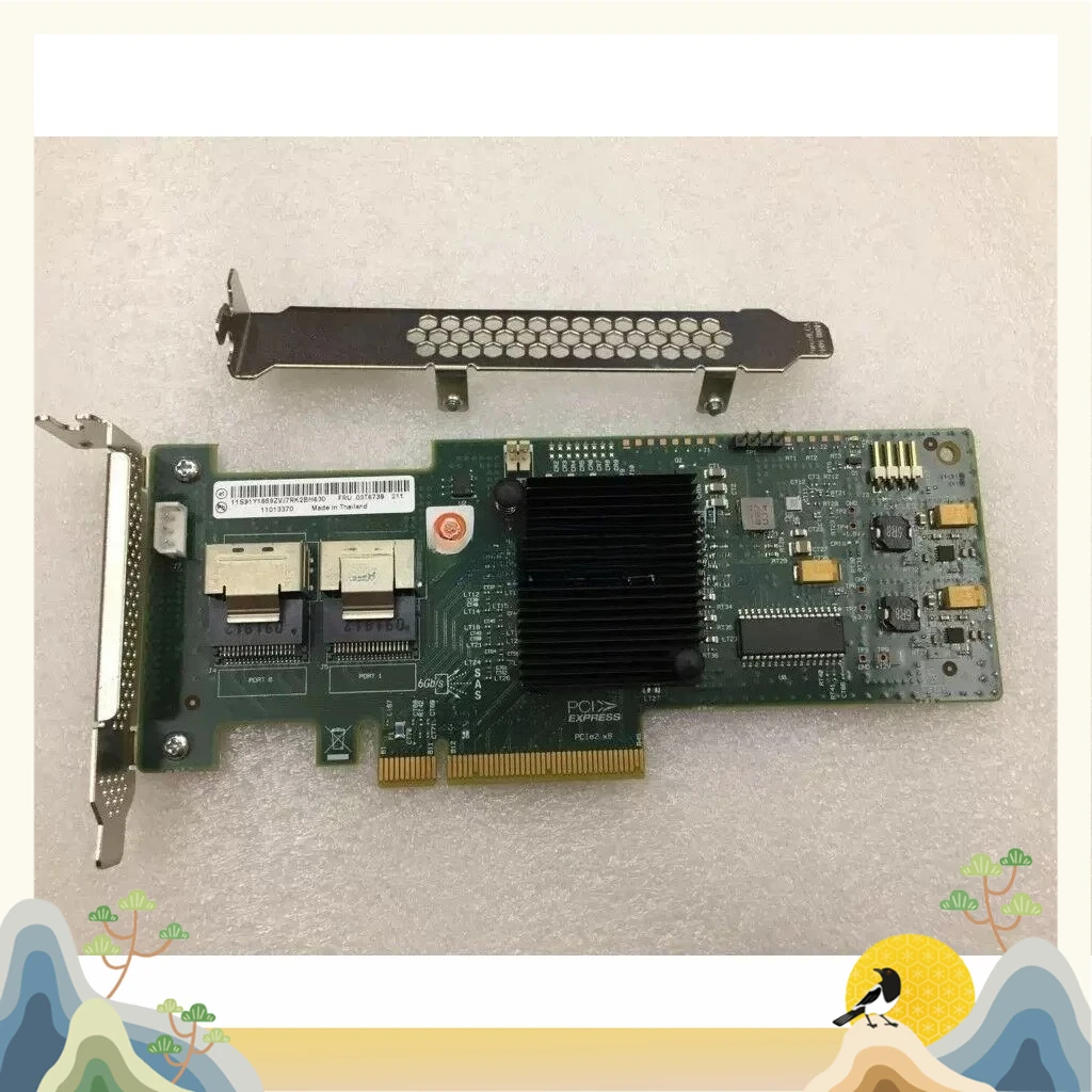 Original SAS 9240-8i 6G RAID Card, Array Card 03T6739 Supports 6T 8T-second-hand