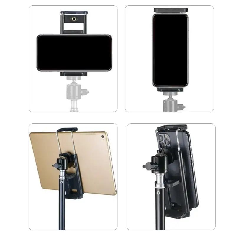 

Y1UB Regulable Duals Device Holder Compatible 4.7 11” Mobile Phones Tablets
