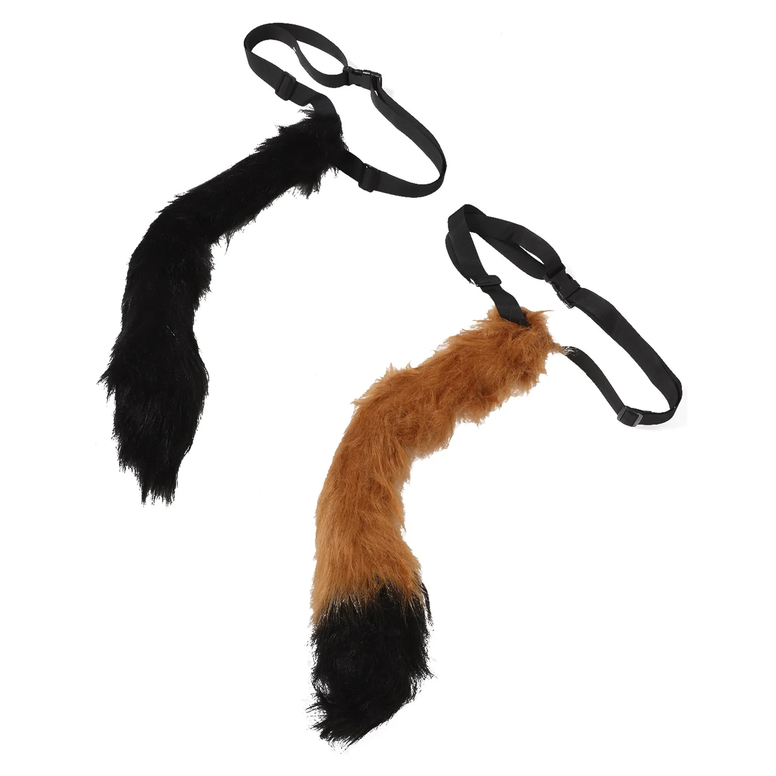 

2 шт. Накладные хвосты животных на стабильной основе, аксессуар для костюма, для косплея и выступлений