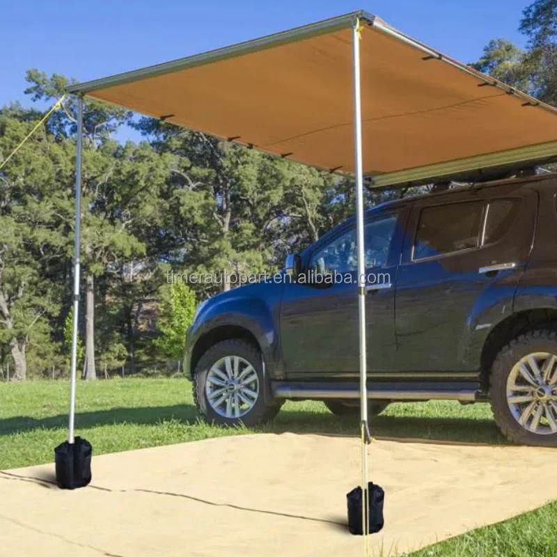 4Wd Outdoor Camping Rear Tailgate Retractable Tent Best Awning Shower Tent Camper Trailer Sun Shelter Car Replacement 1.4*2M