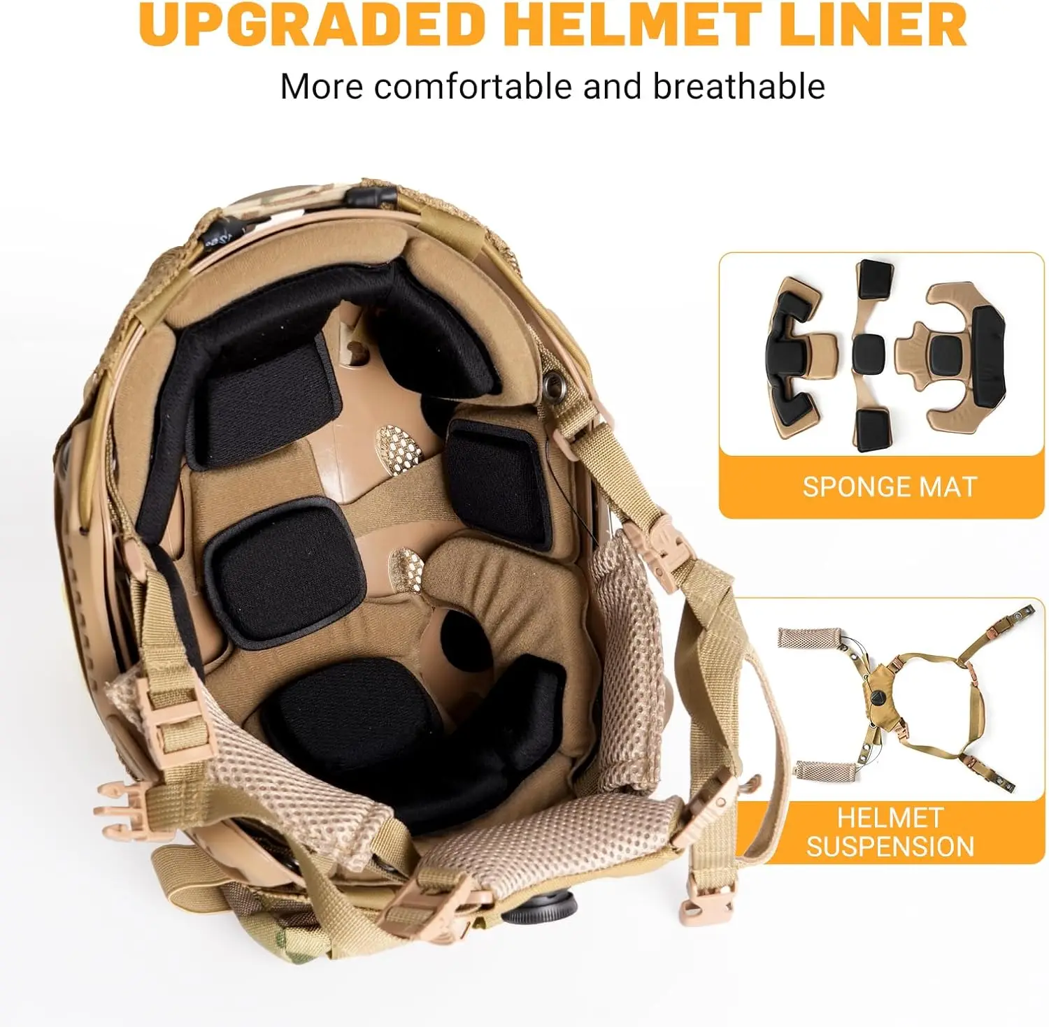 Tactical Helmet Set with Airsoft Mask Protective Steel Mesh Face Shield and Communication Headset