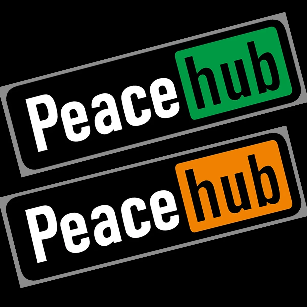 

Peace Hub Text Reflective Car Stickers Motorcycle Moto Scooter Body Fuel Tank Helmet Vinyl Accessories Decals For Honda Kawasaki