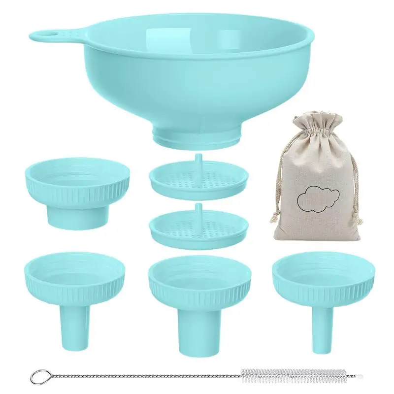 

Универсальная воронка с широким горлышком, бытовая воронка для дозатора масла и вина, телескопическая воронка для широких банок, аксессуары для дома