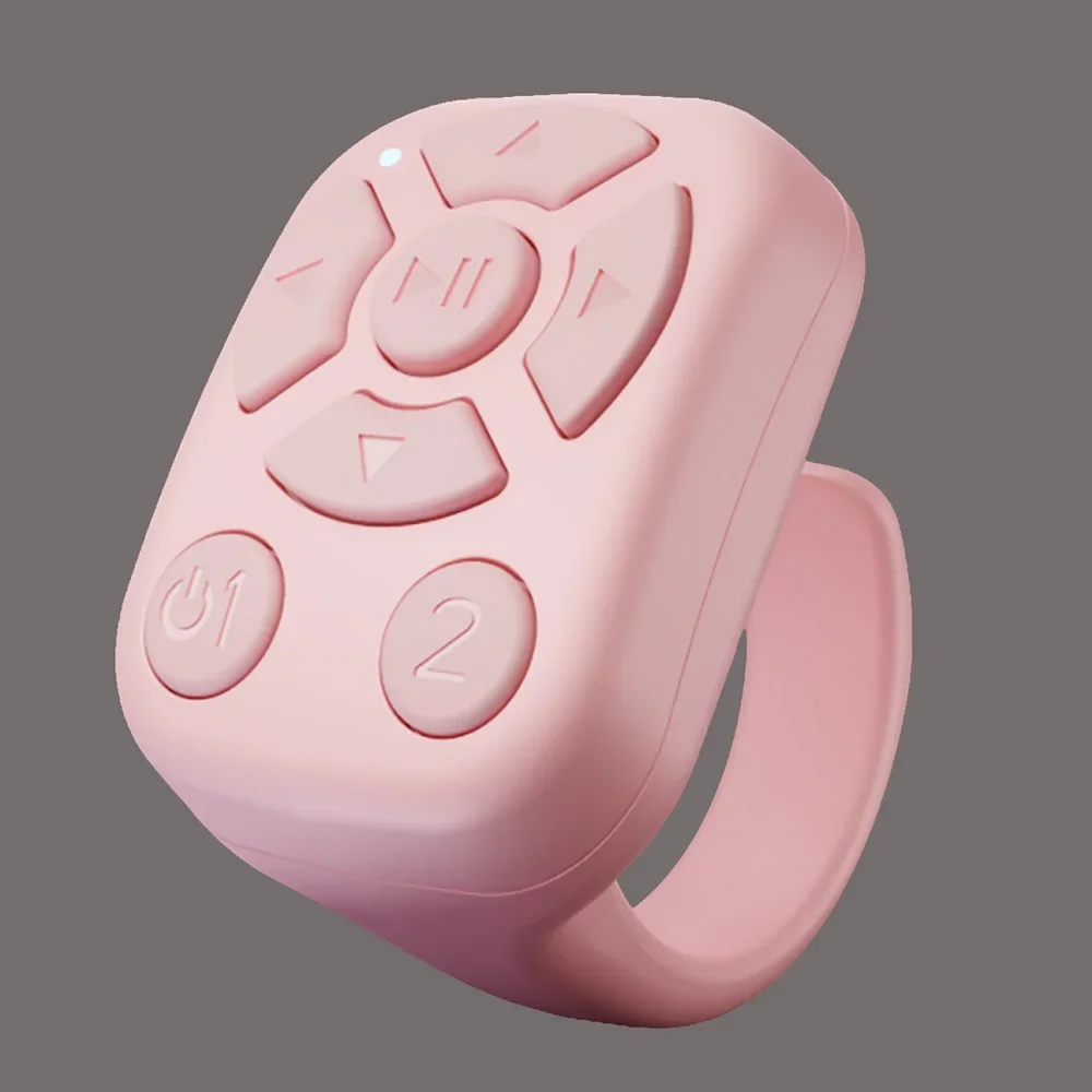 ZLRLMHY Auto Clicker Remote Control Page Turner Continuous Click Device Wireless Selfie Button Scrolling Button Ring Fingertip