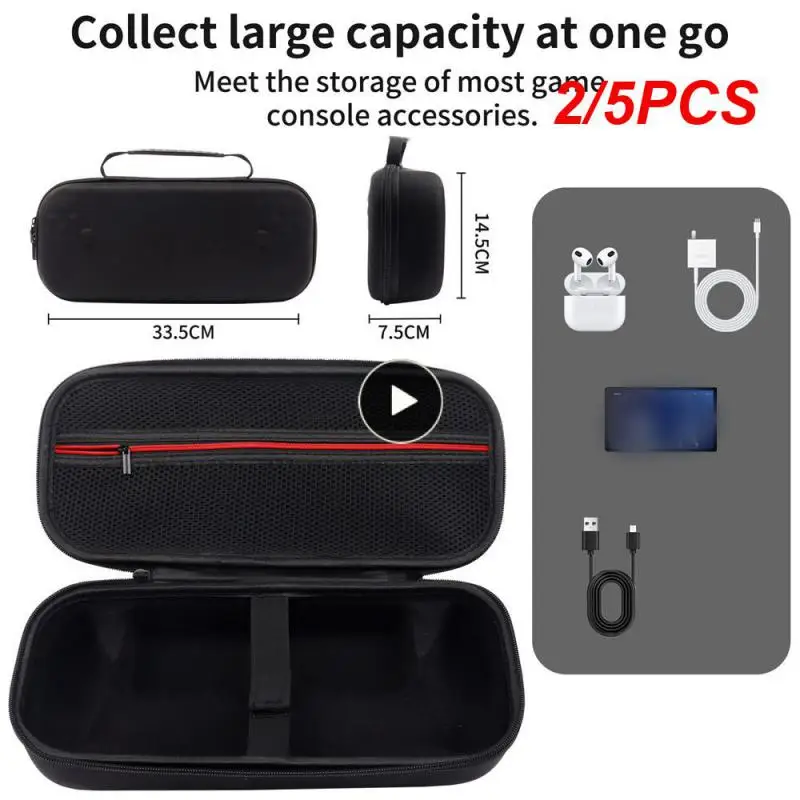 2/5PCS Stylish And Durable Console Case Spacious Protected Portable Convenient Durable Game Equipment Zipper Cover Waterproof