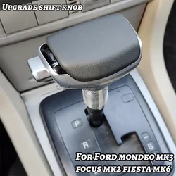 Auto leather Gear Stick Shift Knob Lever control Handle For Ford Mondeo Mk3 Focus Mk2 Fiesta Mk6 2007 2008 2011 Accesories