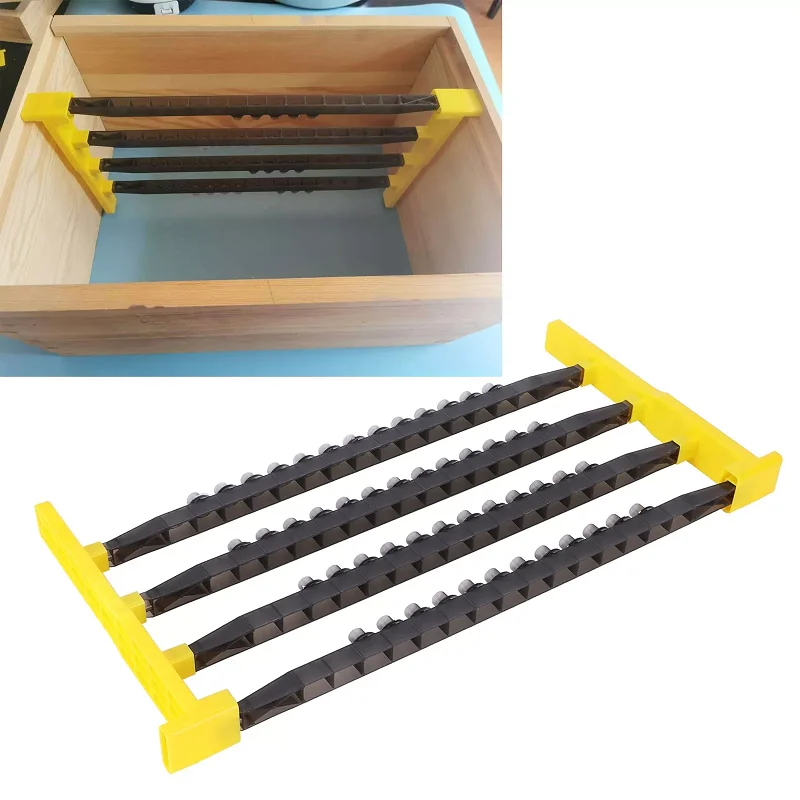 JZBZ Queen Rearing Frame Cell Cup Kit Strip Two Side Cell Bar with 60 Hole Base Mount Holder 70Pcs Cell Cup Beekeeping Equipment