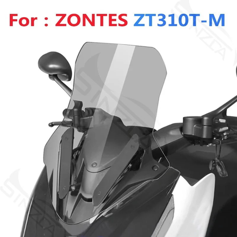 Windshield For Zontes 310M ZT310M ZT310T-M ZT310T-M3 M310 ZT-M310 Motorcycle Touring Windscreen Wind Deflectors Viser Visor Gray