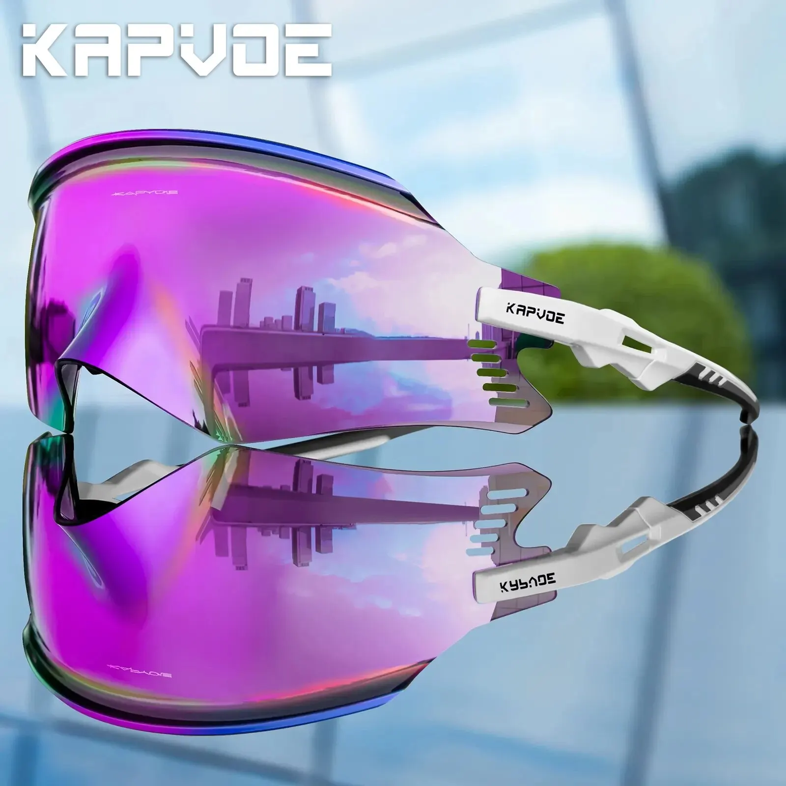 Kapvoe Cycling Glasses Mtb Bike Outdoor Sports Sunglasses Road Bicycle Fashion Sun Glasses Men Women Goggles Running Eyewear