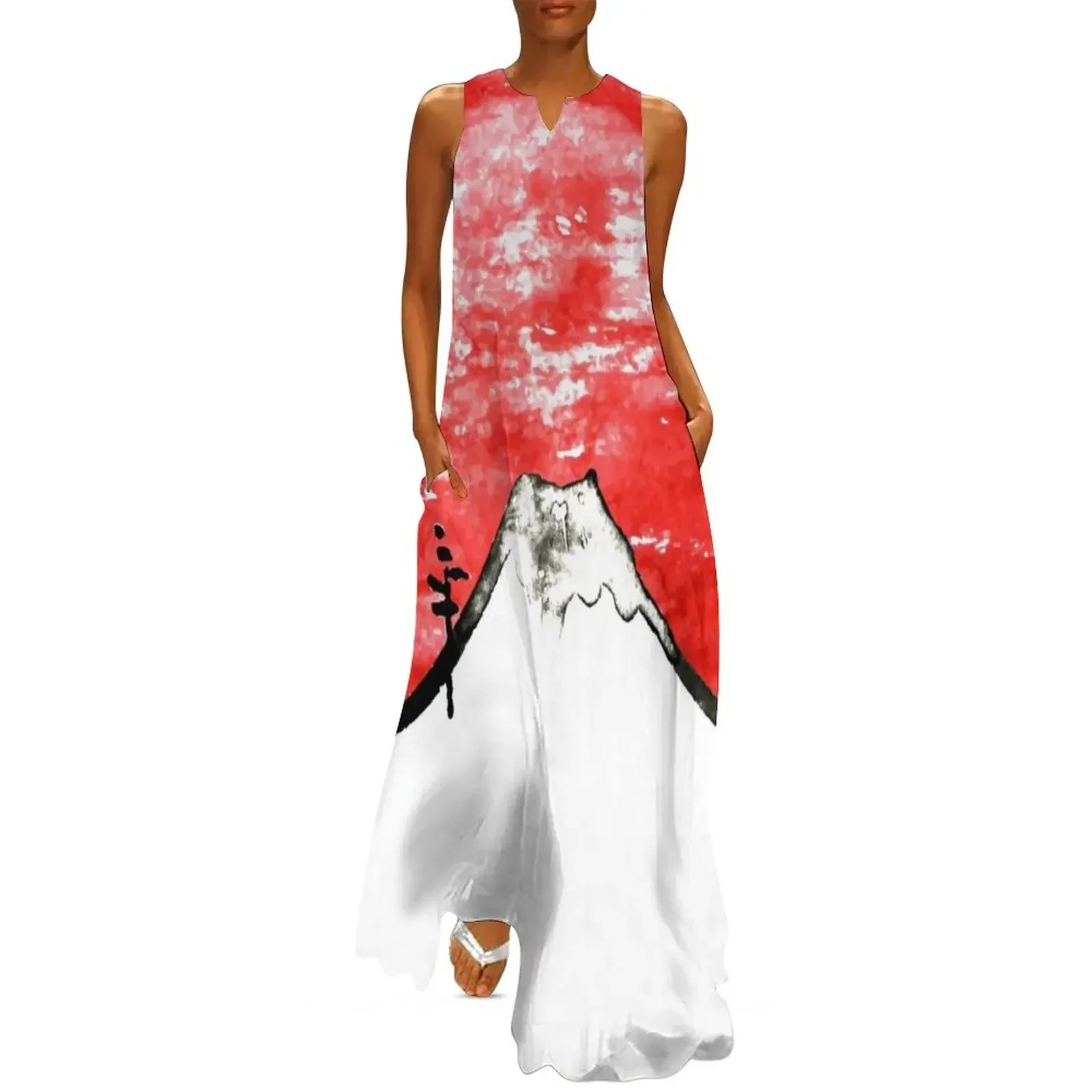 

Mountain Fuji Vintage Japanese Art Long Dress summer clothes summer clothes for women evening dresses women Dress