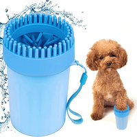 Dog Pet Paw Washing Cup Soft Silicone Combs Portable Outdoor Cleaning Wipe free Automatic Wash Foot Cleaning Bucket Accessories