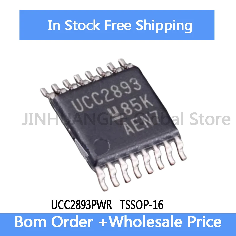 5Pcs UCC2893PWR UCC2893 TSSOP-16 PWM and Resonant Controller New IC in Stock Wholesale