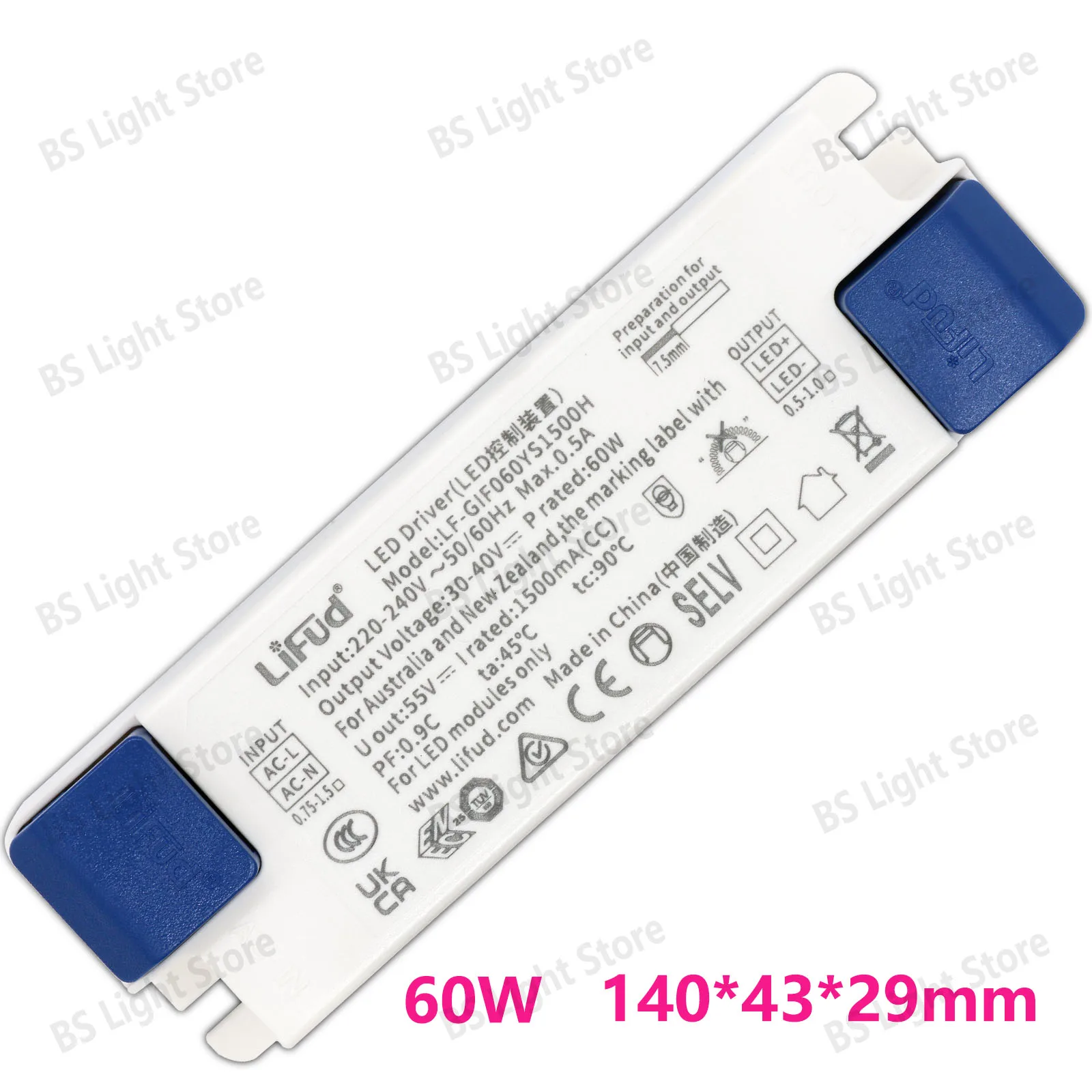

30 40v LED driver 220-240V LED power supply Transformer 30W 32W 40W 42W 48W 60W No Flicker LF-GIRxxxYS Series-LiFud Power Supply