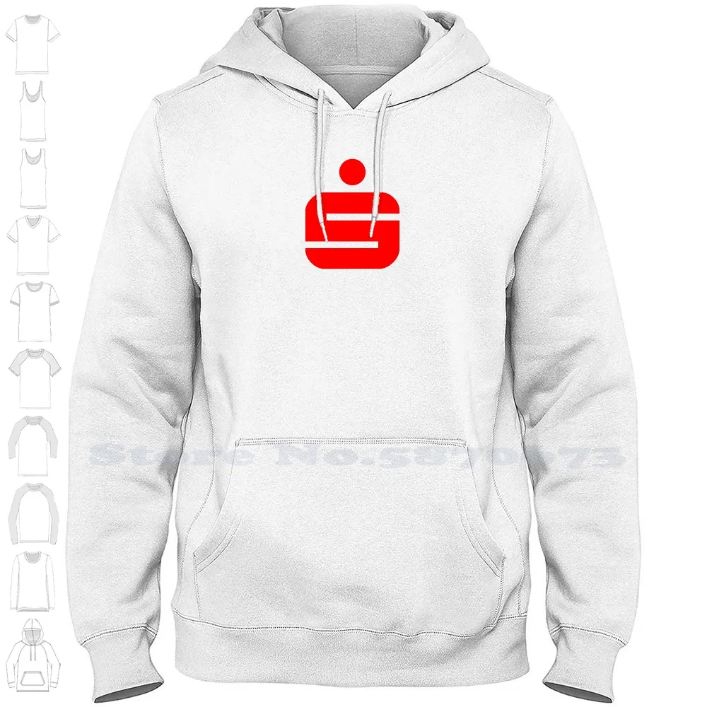 Sparkasse Logo Casual Clothing Sweatshirt Printed Logo 100% Cotton Hoodie