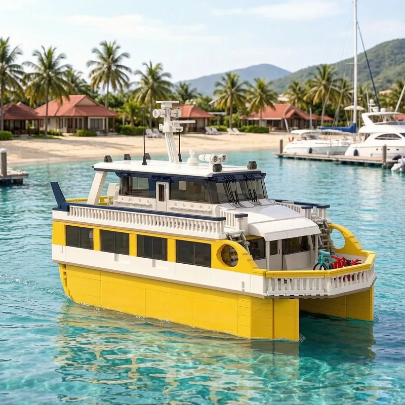 MOC-135781 Passenger Ferry Small Particle Building Blocks Sea Ship Model 2683 Pieces Birthday Gift Christmas Toy Gift