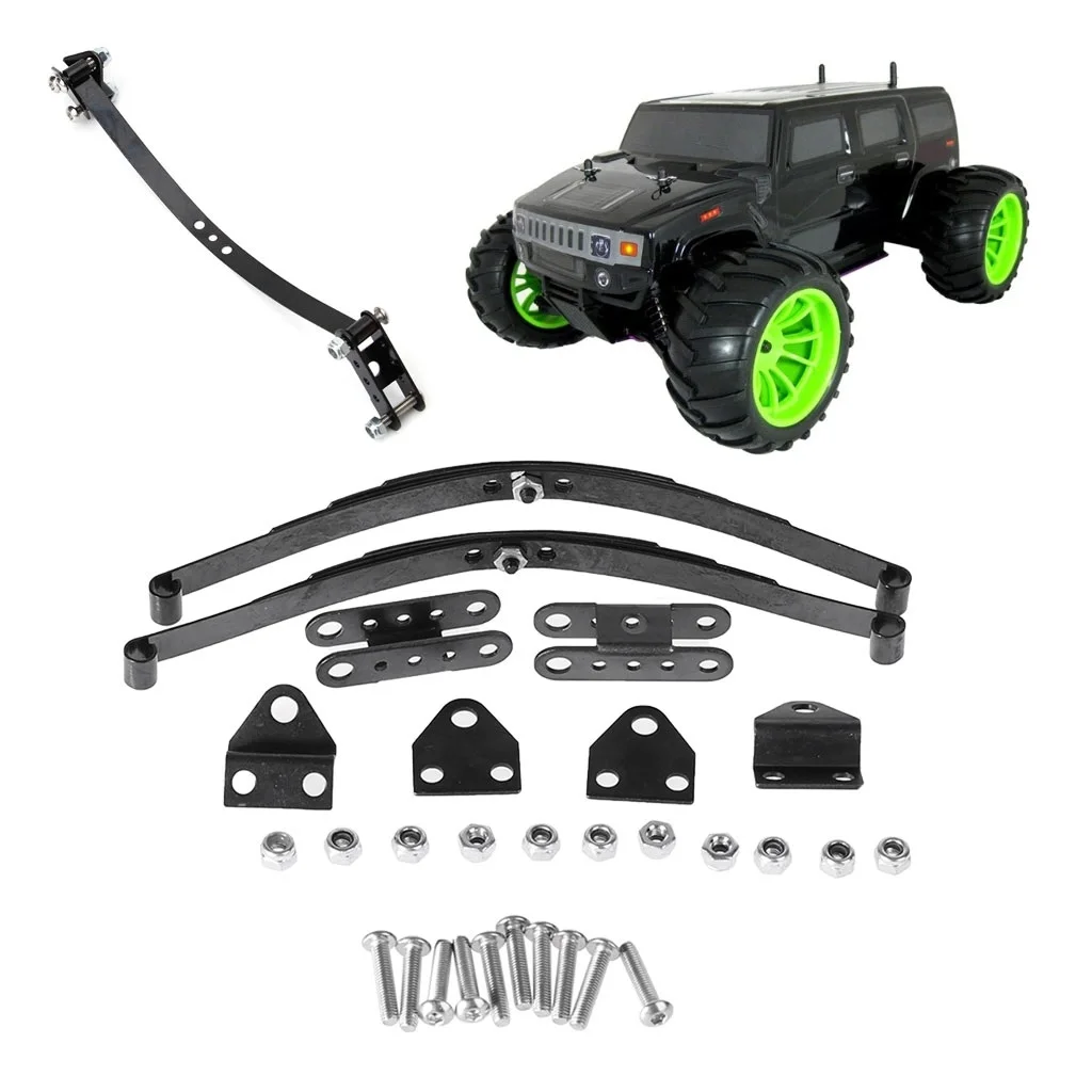 N89R 4 pezzi 1/10 molle a balestra set telaio HighLift per parti di automobili cingolate 1/10 D90 RC nere