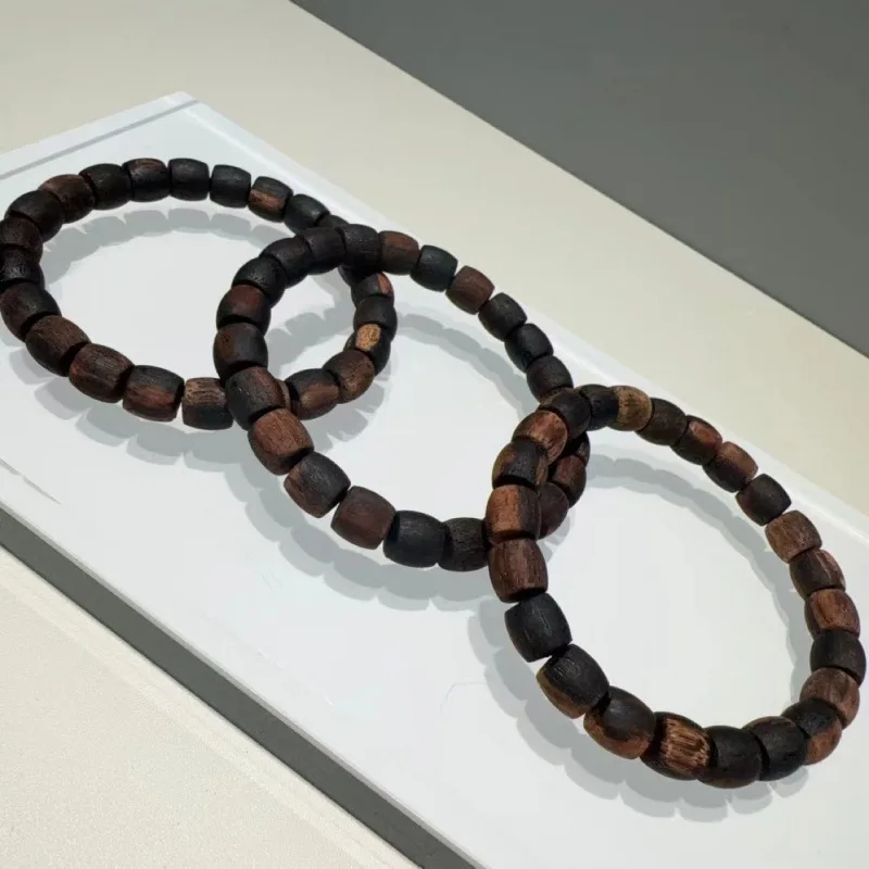 Oil Flax Silk Bracelet 8mm Straight Cut Beads Barrel Collectables-Autograph Rosary Coconut Milk Fragrance Accessories