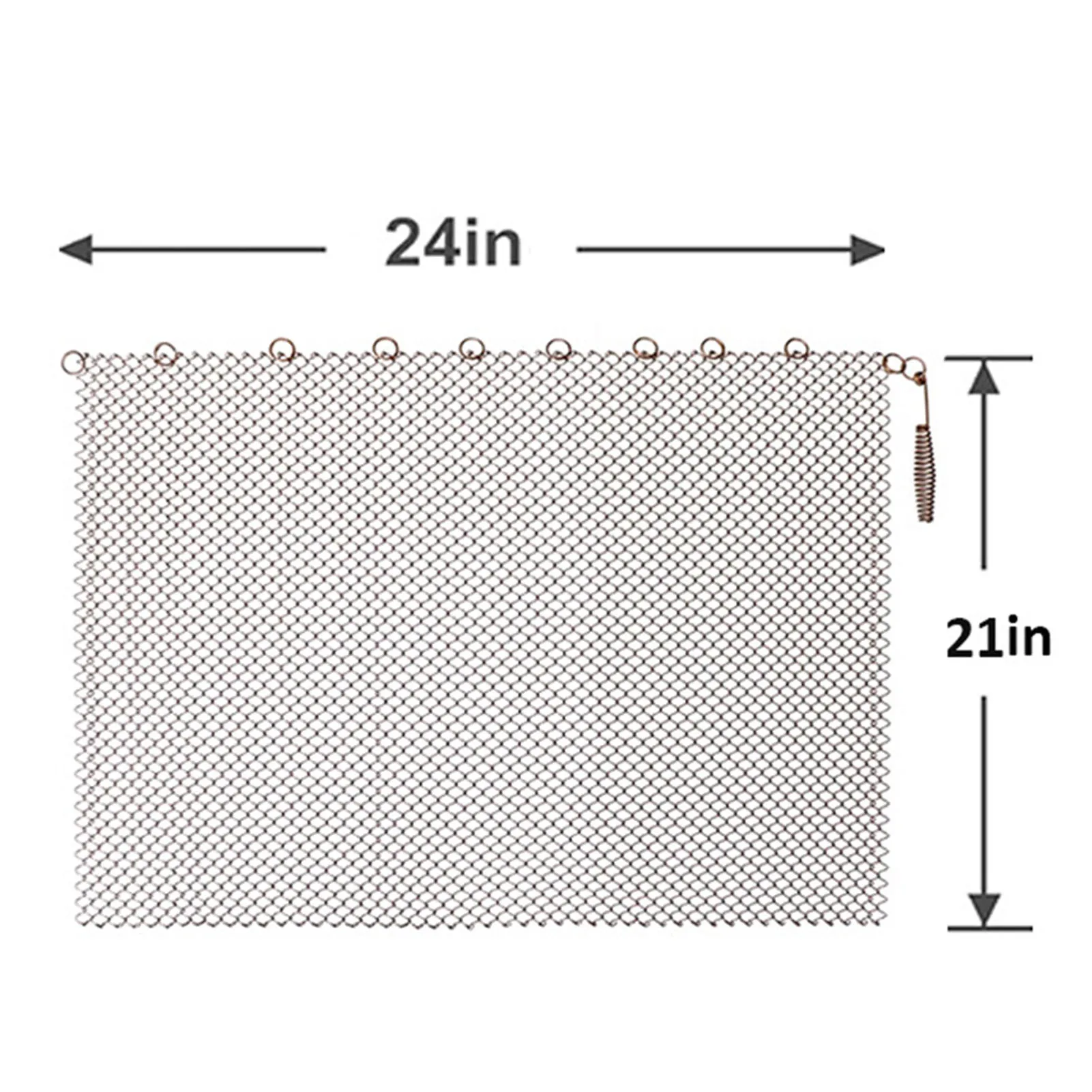 Fireplace Safety Screens High Temperature Resistant Mesh Door with Fine Grids Suitable for Home Wood Burning Fireplaces Safety