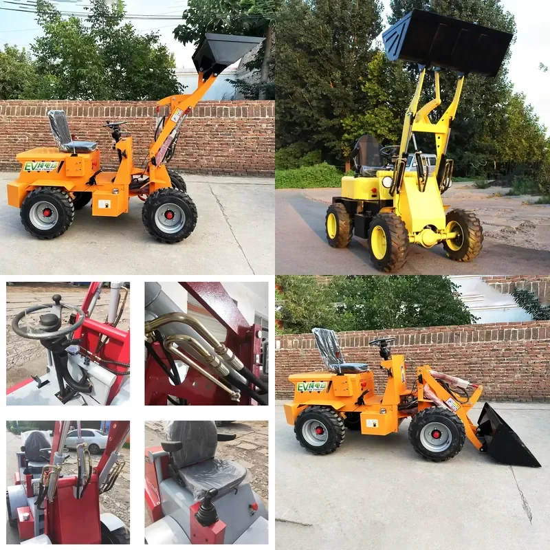 2026 CE Spot Goods 4x4 Electric Wheel Loader Small Front End Loader Mini Loaders for Sale