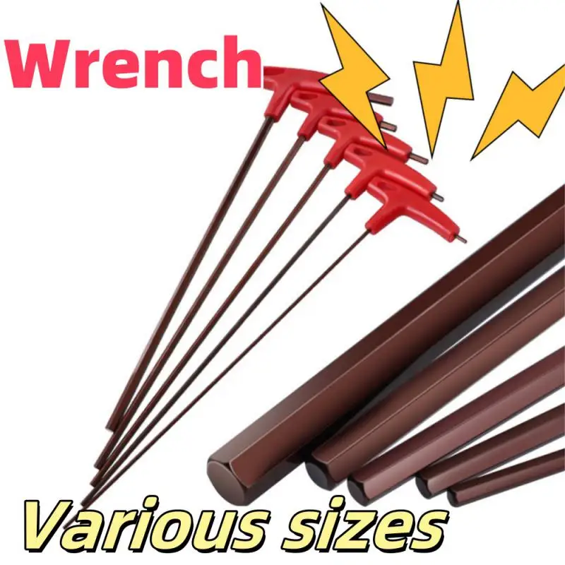 

Шестигранный шестигранный ключ с плоской головкой 3/4/5/6/8 мм, ручной инструмент, универсальный адаптер для быстрой застежки, шестигранная хром-ванадиевая сталь