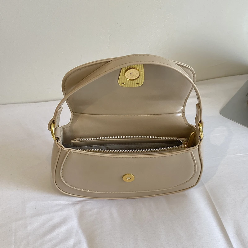 Luxus Designer Hobos Handtasche Frauen Kleine Achselhöhle Tasche Vintage Kupplung Geldbörse Pu Flap Schulter Taschen Für Damen Khaki Umhängetaschen – Detail 22