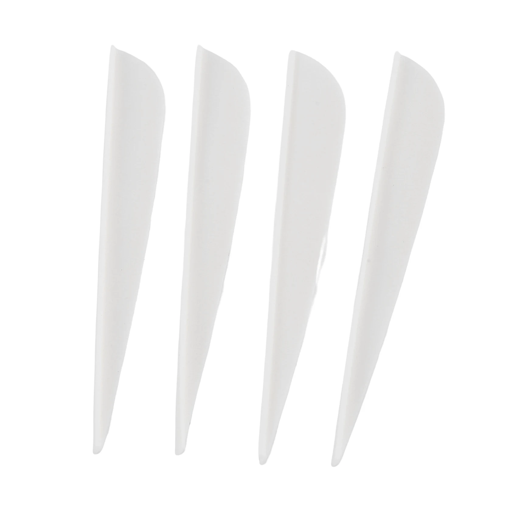 

Arrows Vanes 4 Inch Plastic Feather Fletching for DIY Archery Arrows 50 Pack(White)