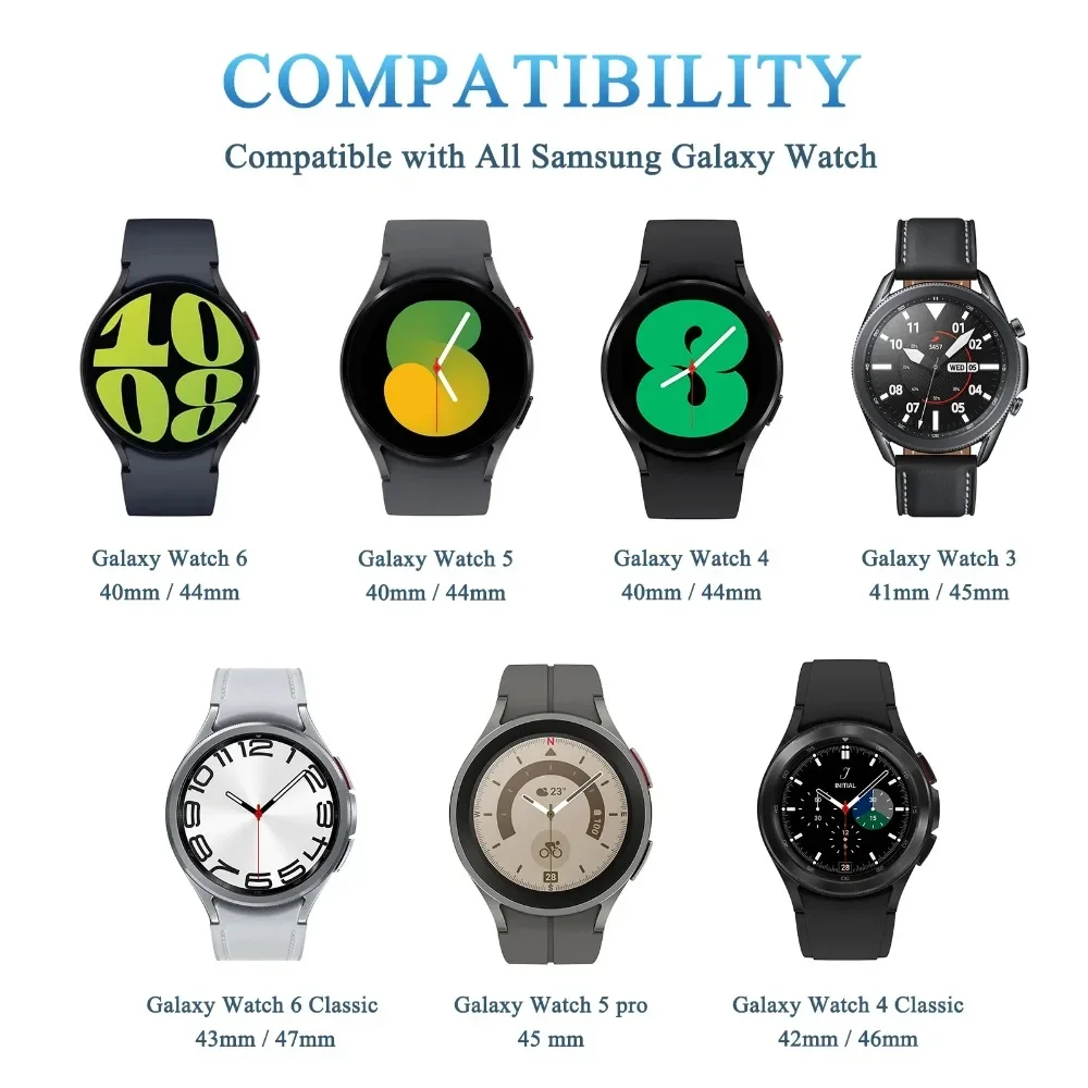 Зарядное устройство для часов, зарядная головка для Samsung Galaxy Watch 7/6/5/4 40/44 мм, зарядная док-станция для Galaxy Watch 4/6 Classic 42/46 мм 43/47 мм