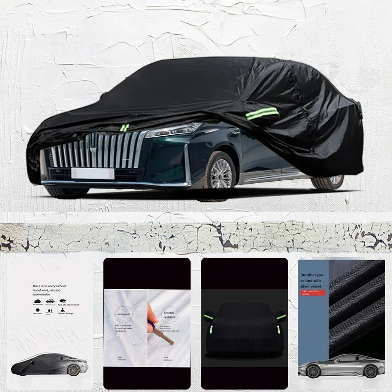 

For Wey Gaoshan Anti-UV Sun Shade Rain Snow Resistant Black Cover Dustproof Car umbrella Full Car Cover Outdoor Protection