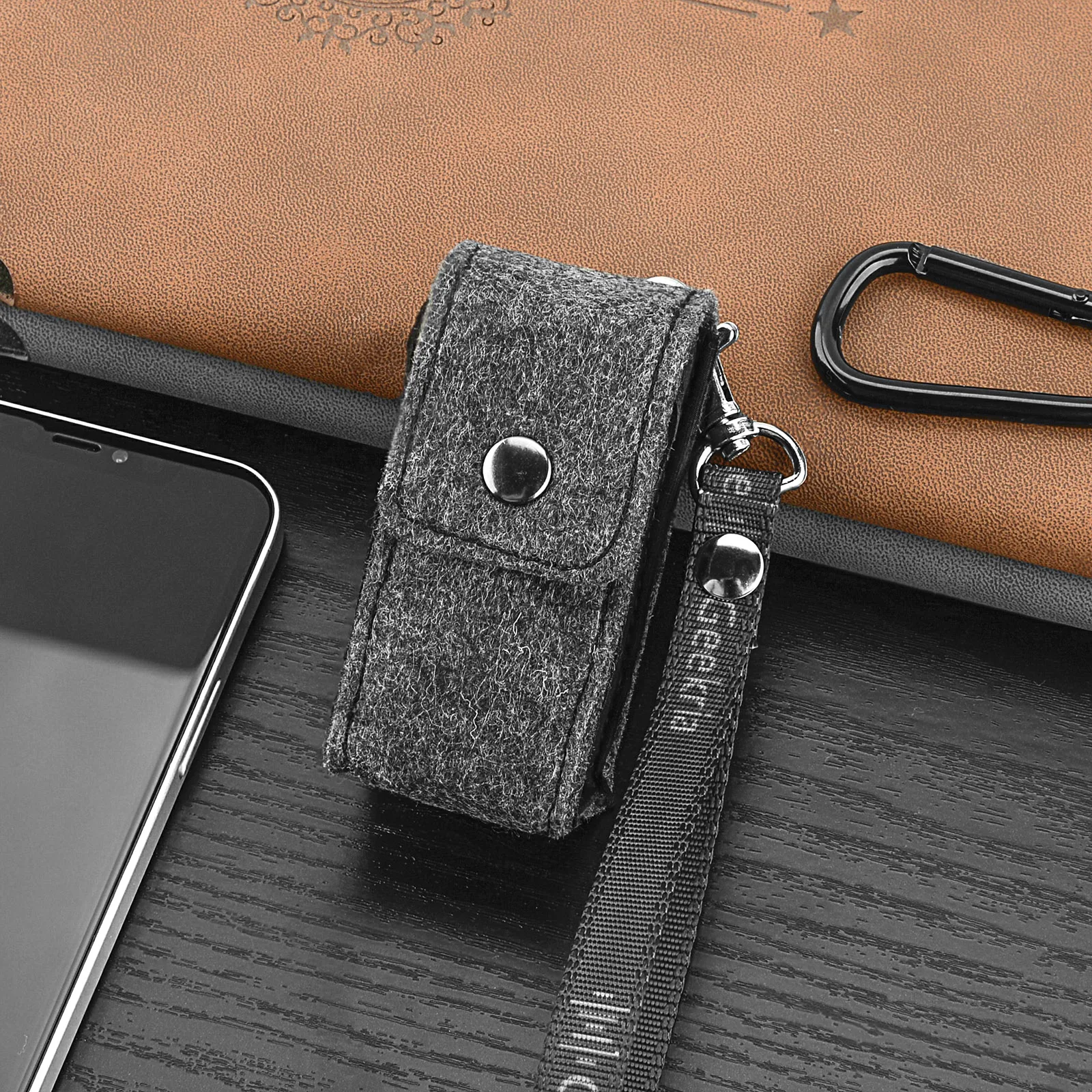 Geekria Feltro Case Cover, Compatível com Huawei FreeBuds, Batom True Wireless Earbuds, Fones De Ouvido Pele