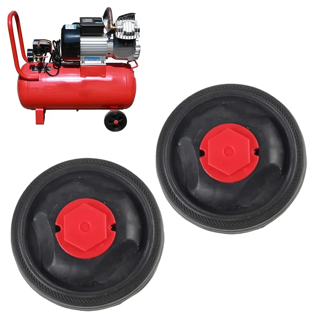 5Inch Air Compressor Casters Wheels Oil-free Silent For Air Pumps Machines Shock Absorption Non-Slip Silent Pneumatic Parts