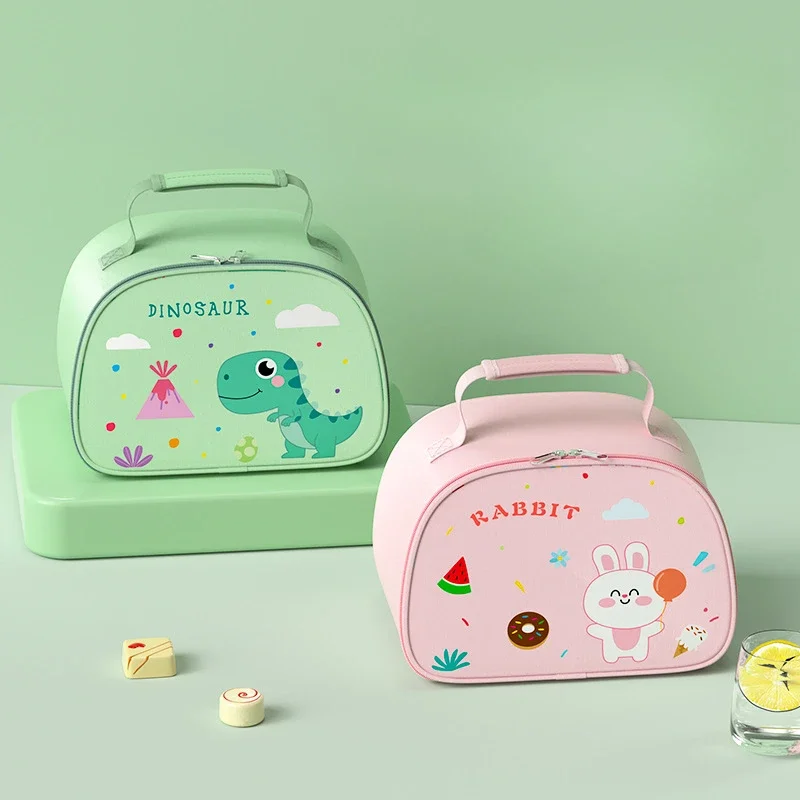 Children Lunch Bags Cartoon Bag Student Lunch Box for Women Bento Bag Mother Kids Bags for Girl Tote with Lunch Bag Ice Box 보냉가방