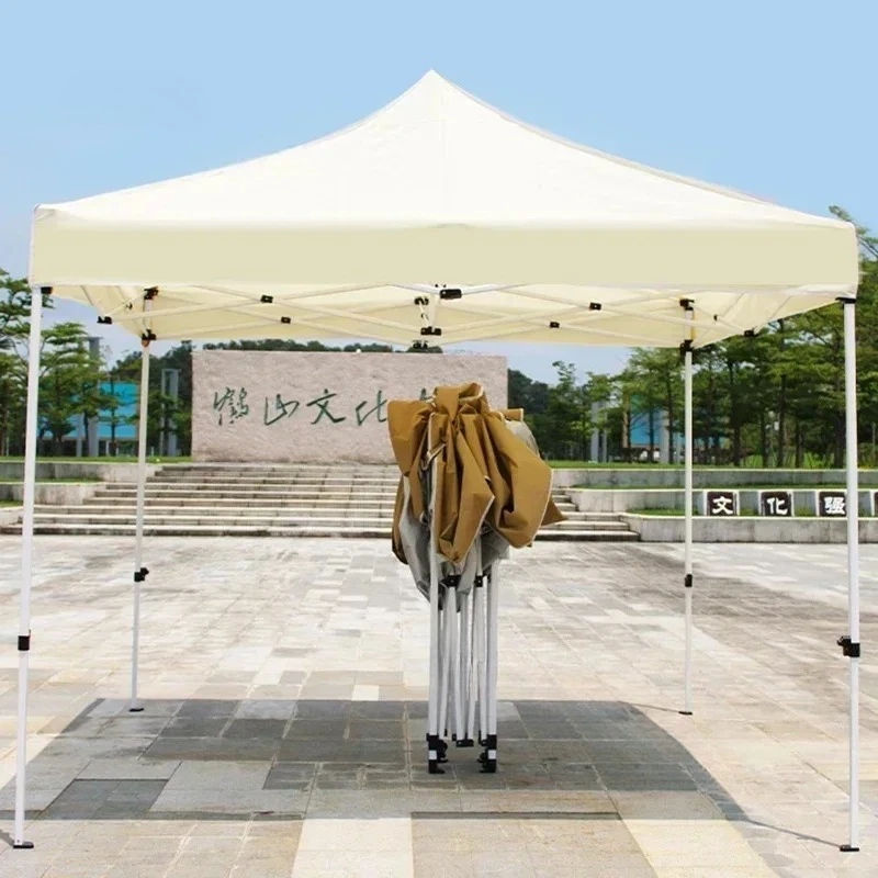 & Home Minimalist Gazebos for Outdoor Courtyard Rainproof Canopy Four-corner Folding Canopy Tent for Outdoor Night Market Stall