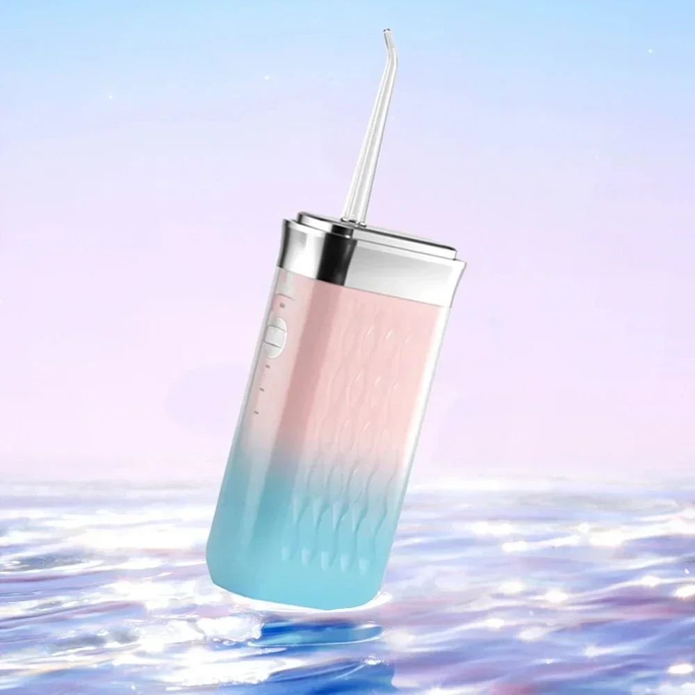 Portable Oral Irrigator USB Rechargeable Capsule Water Flosser Dental Pick Waterproof Cleaner Mouth Washing Machine