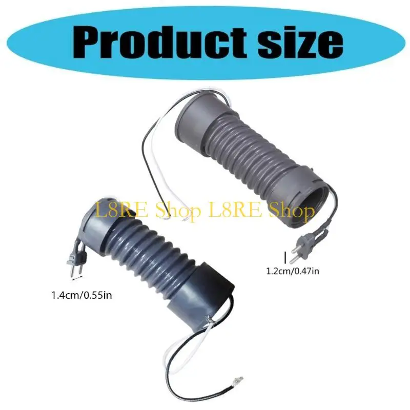 L8RE Floor Brush Carpet Cleaner Attachment Vacuum Cleaner Hose ABS Texture Electrified Hose for Home and Office Cleaning