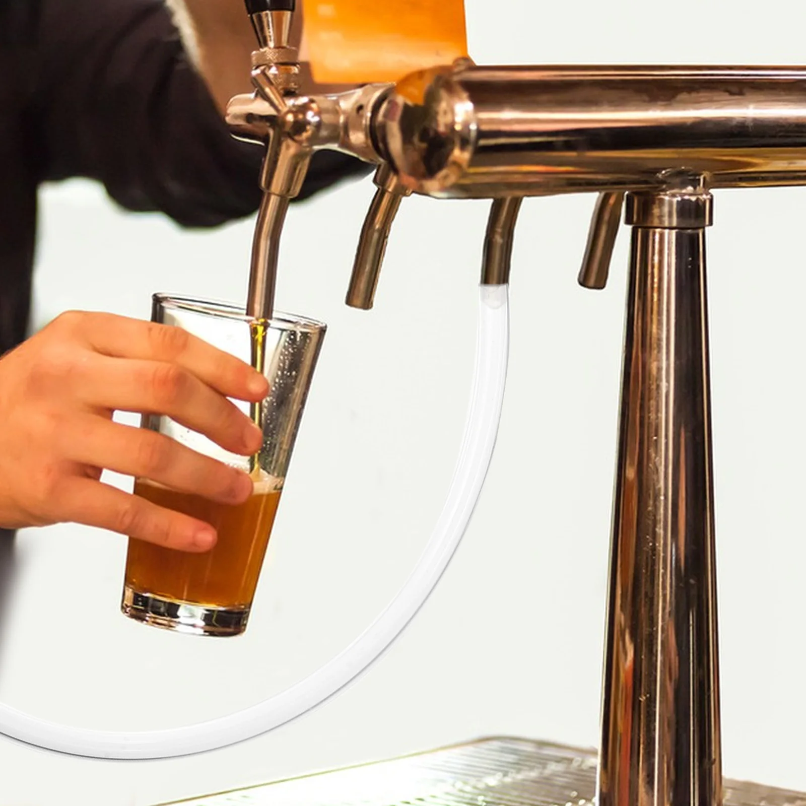 

Flexible Clear Beer Line Tubing Draft Beer Hose Replacement Dispensing Line Suitable for Home Brewing Wine Making Beverage