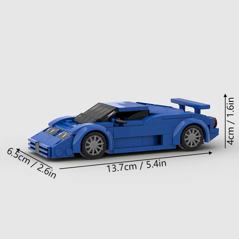 Super sports car racing toy model DIY assembly kit - an excellent choice for birthday, Christmas gifts and home collection