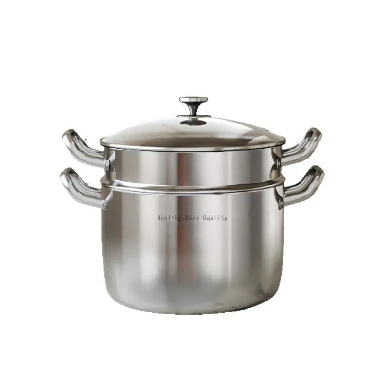 Thickened 316 stainless steel soup pot, food grade household large-capacity porridge stew heightened soup pot